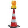 Cone de lumière stroboscopique hauteur double face LED 750 mm