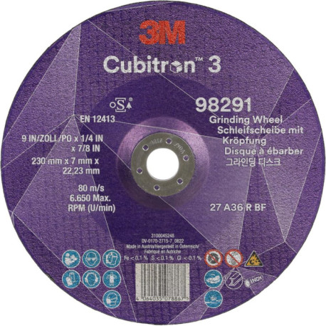 Disque abrasif Cubitron 3230 x 7 mm P36+ 3M 3M