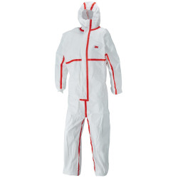 Combinaison de protection 4565 blanc/rouge. Type 4/5/6 Taille 2XL 3M