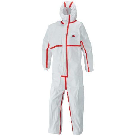 Combinaison de protection 4565 blanc/rouge. Type 4/5/6 Taille 4XL 3M
