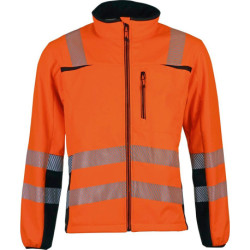 Veste softshell. Taille S orange/noir Taille S