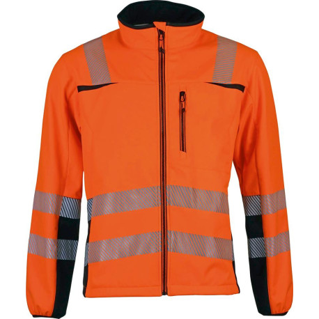 Veste softshell. Taille S orange/noir Taille S