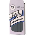 Lacet 120 cm, noir, plat (Par 12)