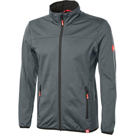 Veste polaire technique gris/noir chiné taille. Éléments Fortis 3XL