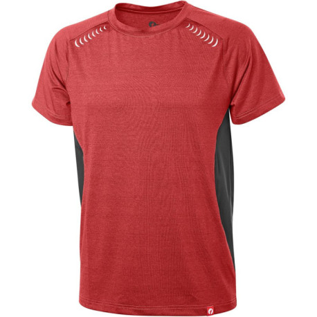 T-Shirt Quick Dry bordeaux/noir chiné taille. Éléments Fortis 3XL