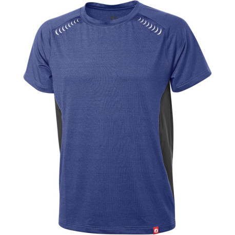 T-Shirt Quick Dry maïs bleu/noir taille chiné. L Fortis Éléments