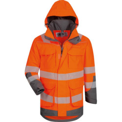 Parka haute visibilité Herwin orange/gris taille M