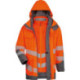 Parka haute visibilité Herwin orange/gris taille M