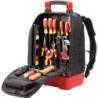 Assortiment d'outils d'électricien 27 pièces dans un sac à dos Wiha