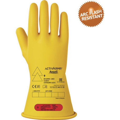 Gant de protection pour électricien ActivArmr® RIG011Y taille 11 jaune