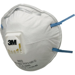 Masque respiratoire 8822 FFP2/V NR D avec valve expiratoire 3M (Par 10)