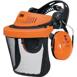 Combinaison protection visage/ouïe G5V5CH51 visière maille VA EN 1731 EN 352-1-3 3M