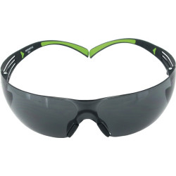 Lunettes de sécurité SecureFit-SF400 EN 166.EN 170 branches noir vert Verres gris.
