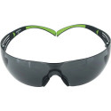 Lunettes de sécurité SecureFit-SF400 EN 166.EN 170 branches noir vert Verres gris.