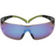 Lunettes de sécurité SecureFit-SF400 EN 166.EN 172 branches noir vert Verres bleu PC.
