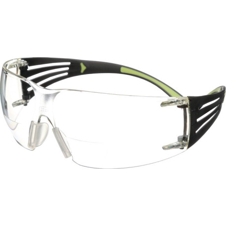 Lunettes de sécurité Reader SecureFit™-SF400 EN 166 branches noir vert Verre transparent +2.