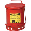 Conteneur de sécurité 52l tôle d'acier D410xH510mm JUSTRITE