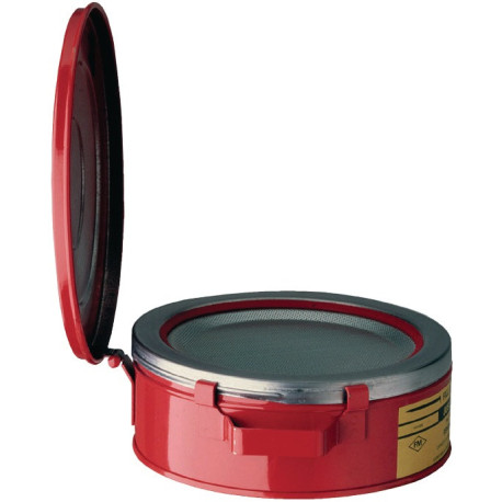 Conteneur à boire 2,0l tôle d'acier D238xH83mm JUSTRITE
