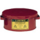Conteneur à boire 4,0l tôle d'acier D238xH114mm JUSTRITE