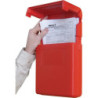 Boite à documents L260xH318mm DIN A4 ouverture portrait soit rouge JUSTRITE