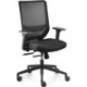 Chaise de bureau pivotante accoudoirs en résille.réglable noir 410-520mm avec support synchrone 110kg
