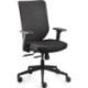Chaise de bureau pivotante Accoudoirs confort.réglable noir 410-520mm.charge 110kg synchronisée.