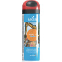 Spray de marquage de chantier Fluo TP Hydro rouge fluo 500ml bombe aérosol SOPPEC (Par 12)