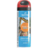 Spray de marquage de chantier Fluo TP Hydro rouge fluo 500ml bombe aérosol SOPPEC (Par 12)