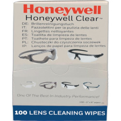Chiffons de nettoyage pour lunettes Honeywell Clear® Plus L130xW60mm 100 pièces 1 paquet de 100 pièces.