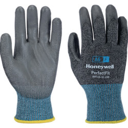 Gant anti coupure New Perfect Fit 13G PU A6/F taille 10 gris/bleu EN 388 PSA II (Par 10)
