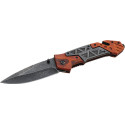Couteau de sauvetage longueur de lame 92mm longueur du manche 127mm longueur d'ouverture 219mm Pakkaholz HERBERTZ