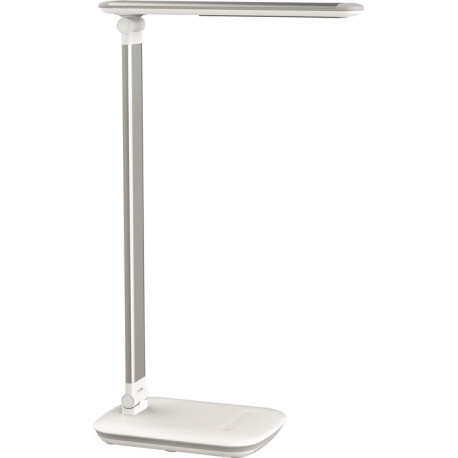Lampe de bureau aluminium./co.blanc H.425mm avec socle LED MAUL