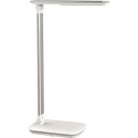 Lampe de bureau aluminium./co.blanc H.425mm avec socle LED MAUL
