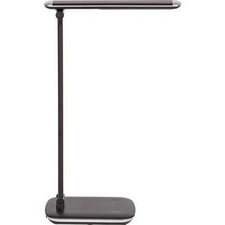 Lampe de bureau aluminium./co.noir H.425mm avec socle LED MAUL