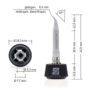 Panne à souder pointe crayon B.0.4mm 0142SDLF04L/SB ERSA