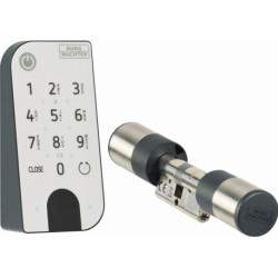 Serrure électronique 7601 cylindre et bouton à code noir VA BURG-WÄCHTER