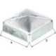 Capuchon de poteau 70x70mm forme plate d'angle TZN GAH (Par 10)