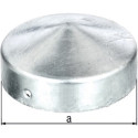 Chapeau de poteau D.80mm forme ronde plate TZN GAH (Par 10)