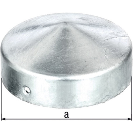 Chapeau de poteau D.100mm forme ronde plate TZN GAH (Par 10)