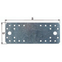 Verbe plat. EN 14545:29-2 L.80mm L.40mm S.2mm STA sdmverz. Non. Trous 8 GAH (Par 25)