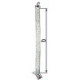 Ancrage a  béton plat en acier 205x40x40mm S.2mm STA brut sdmverz.GAH (Par 10)