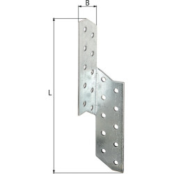Poteau de chevron Ank.ETA-08/0170 L/R 170x32x2mm GAH (Par 100)