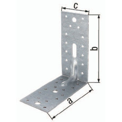 Connecteur d'angle robuste ETA-8/165 150x150x65mm Nombre de trous 1/3/28 S.2,5mm GAH (Par 25)