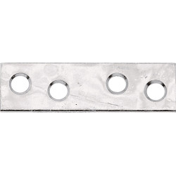 Connecteur plat L.50mm L.14mm S.1.75mm STA sdm trous galvanisés 4 GAH (Par 100)