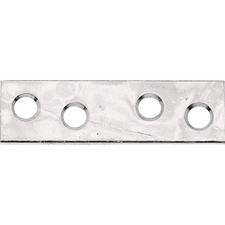 Connecteur plat L.50mm L.14mm S.1.75mm STA sdm trous galvanisés 4 GAH (Par 100)