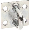 Oeillet sur platine Largeur support 27,5mm Support H.27mm Support D.7mm STA galv.verz.d.pass.GAH (Par 25)