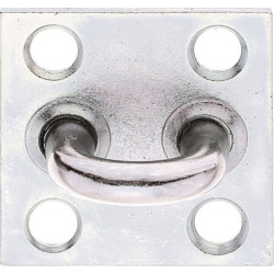 Oeillet sur platine Equerre largeur 32mm Equerre H.29mm Equerre D.8mm STA galv.verz.d.pass.GAH (Par 10)