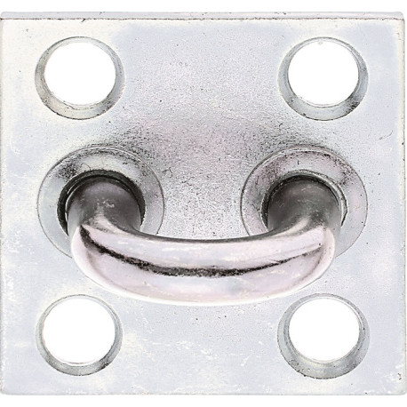 Oeillet sur platine Equerre largeur 32mm Equerre H.29mm Equerre D.8mm STA galv.verz.d.pass.GAH (Par 10)