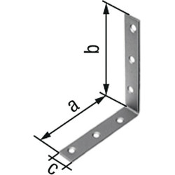 Angle de chaise L.75 x 75mm L.16mm S.2mm trou VA D.5.5mm GAH (Par 25)