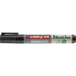 Marqueur tableau blanc 28 EcoLine noir trait largeur 1,5-3mm pointe ronde EDDING (par 10)